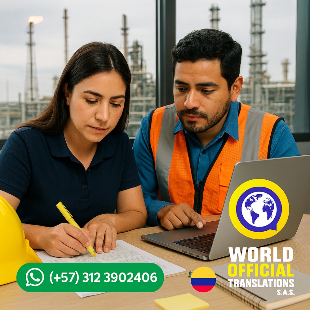 La traducción en el sector petrolero y gas en Bogotá, Colombia